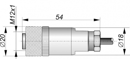 Соединитель кабельный C-PC12-21423-20-HT