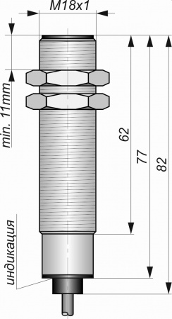 Датчик бесконтактный индуктивный ИВ09-NO-AC-Z-HT(Л63)