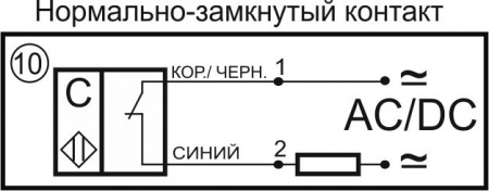 Датчик бесконтактный ёмкостный E06-NC-AC-K(Текаформ)